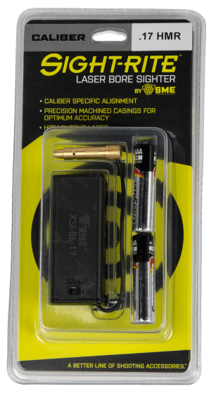 SME XSIBL17 Sight-Rite Laser Bore Sighting System 17 HMR Brass