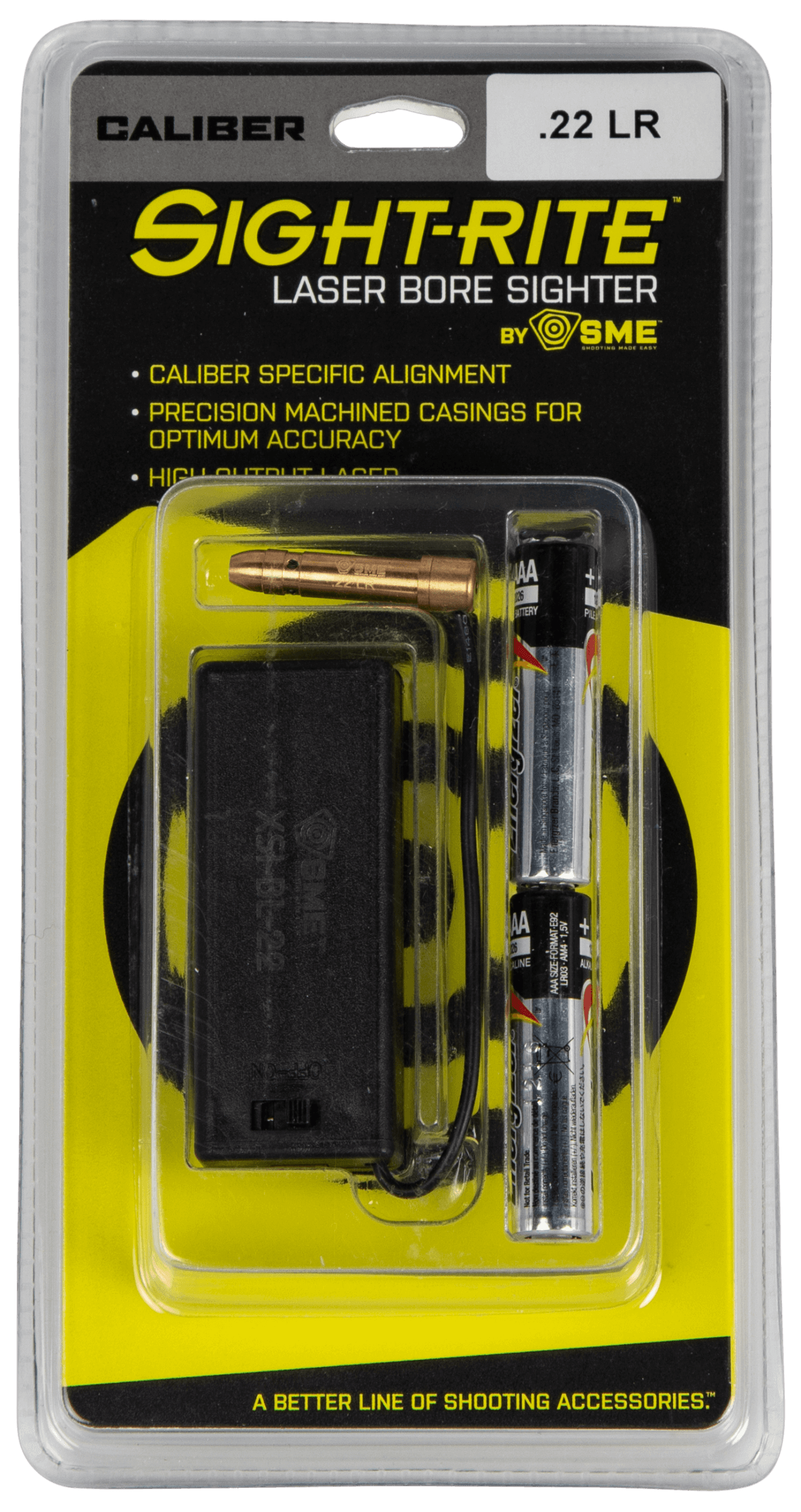 SME XSIBL22 Sight-Rite Laser Bore Sighting System 22 LR Brass Casing