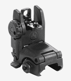 Magpul MAG248BLK MBUS Sight Rear Black Folding for AR-15/M16