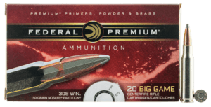 Federal P308S Premium  308Win 150gr Nosler Partition 20rd Box