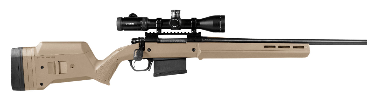 Magpul MAG483FDE Hunter 700 Stock Fixed with Aluminum Bedding & Adjustable Comb Flat Dark Earth Synthetic for Remington 700 LA Magpul MAG483FDE Hunter 700 Stock Fixed with Aluminum Bedding & Adjustable Comb Flat Dark Earth Synthetic for Remington 700 LA