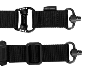 Magpul MAG518BLK MS4 Sling GEN2 made of Black Nylon Webbing with 1.25″ W  Adjustable One-Two Point Design & 2 QD Push Button Swivels for AR Platforms