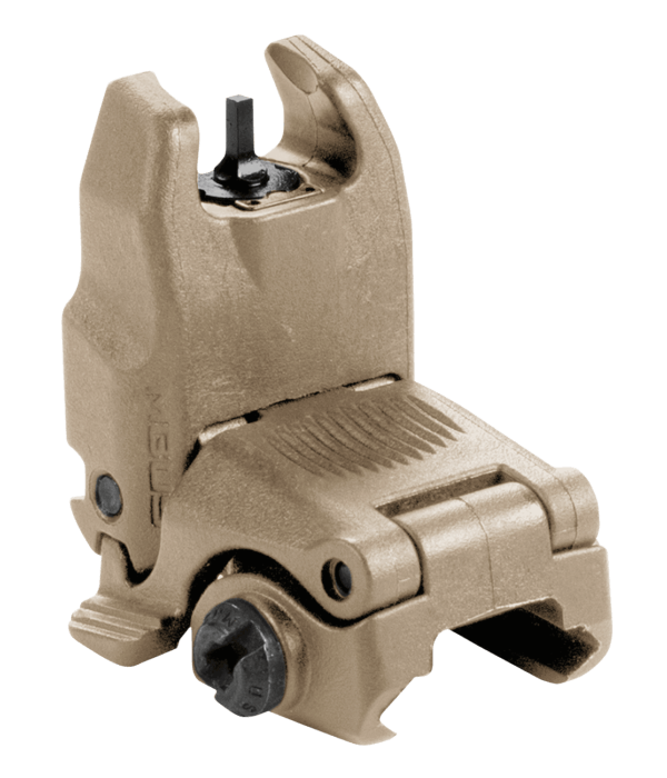 Magpul MAG247FDE MBUS Sight Front  Black Folding for AR-15/M16