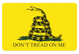 TekMat TEKR17GADSDEN Gadsden Flag Cleaning Mat "Don't Tread On Me" 11" x 17"