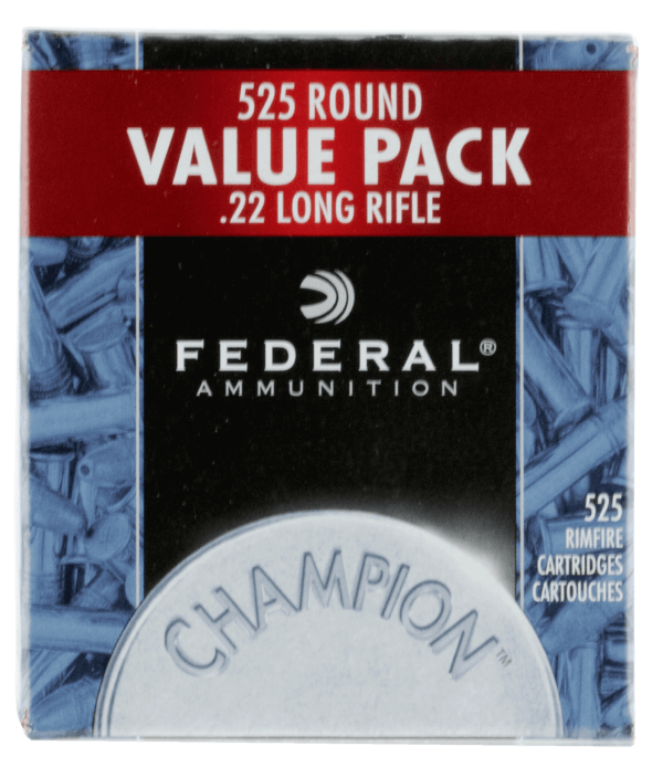 Federal 745 Champion Training Value Pack 22LR 36gr Copper Plated Hollow Point 525rd Box