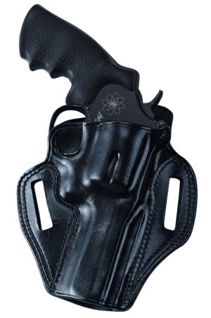Galco CM800B Combat Master  OWB Black Leather Belt Slide Fits Glock 43/43x Fits Springfield Hellcat Right Hand