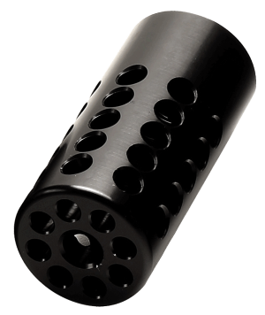 Tactical Solutions PLCMPMB Pac-Lite Compensator Black Matte Aluminum with 1/2"-28 tpi Threads for 22 LR Ruger Mark I III IV II