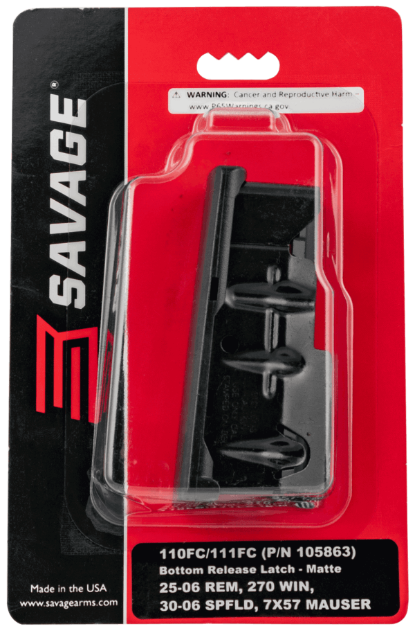 Savage Arms 55117 110  4rd 270 Win/30-06 Springfield/25-06 Rem Fits Savage 11FC/10 Predator Hunter/12LRP/12FCV/10FC/110 Blued Steel