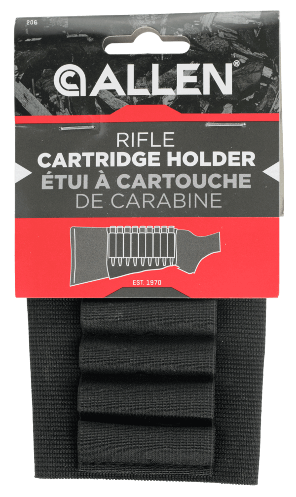 Allen 206 Rifle Cartridge Holder  9rd Capacity Elastic Buttstock Mount