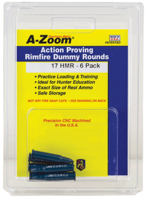 A-Zoom 12202 Rimfire Action Proving Dummy Rounds 17HMR 6Pack
