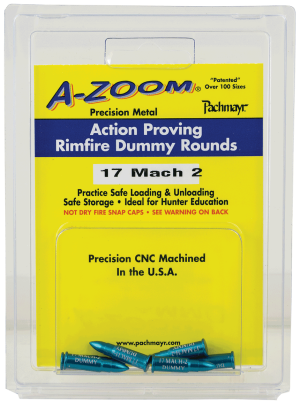 A-Zoom 12204 Rimfire Action Proving Dummy Rounds 22WMR 6Pack