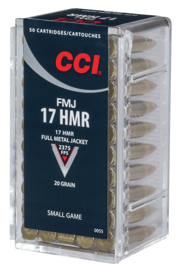 CCI 0055 Gamepoint Rimfire 17HMR 20gr Full Metal Jacket 50rd Box CCI 0055 Gamepoint Rimfire 17HMR 20gr Full Metal Jacket 50rd Box