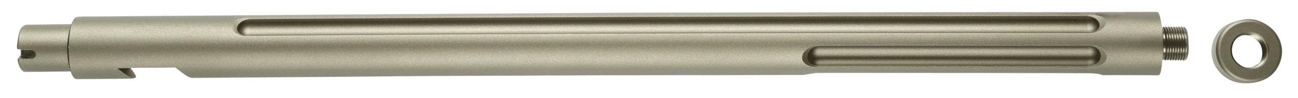Tactical Solutions 1022TEMOD X-Ring Barrel 22 LR 16.50" OD Green Matte Finish Aluminum Material with Fluting & Threading for Ruger 10/22