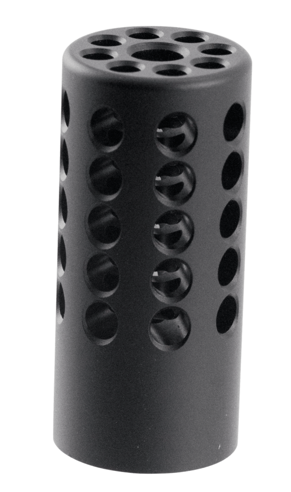 Tactical Solutions 1022CMPMB X-Ring Compensator Black Matte Aluminum with 1/2″-28 tpi Threads .920″ Diameter for 22 LR Ruger 10/22