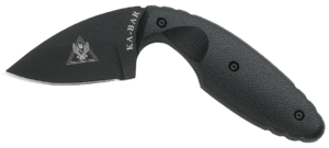 Ka-Bar 1480 TDI Law Enforcement 2.31″ Fixed Drop Point Plain Black AUS-8A SS Blade  Black Zytel Handle  Includes Belt Clip/Sheath