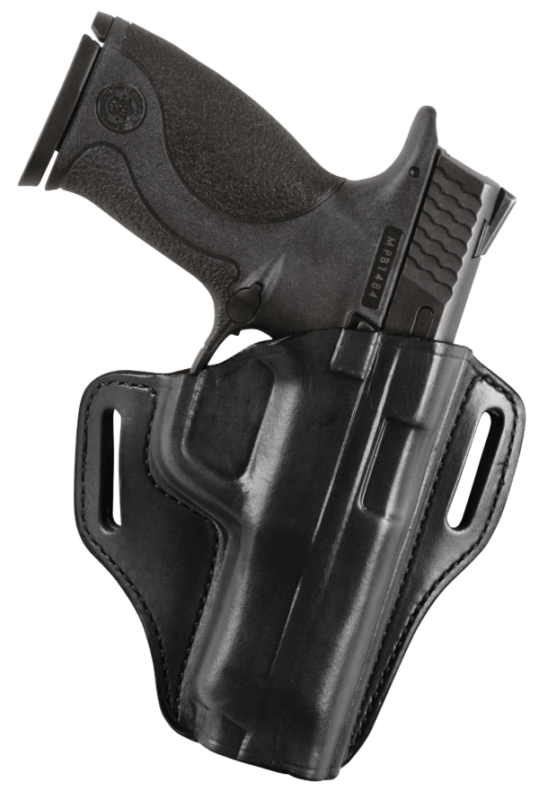 Bianchi 23942 57 Remedy  OWB Size 12 Black Leather Belt Slide Fits Colt 1911 Commander Right Hand