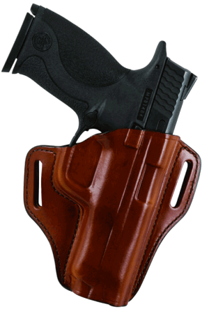 Bianchi 23996 57 Remedy  OWB Size 15 Tan Leather Belt Slide Fits S&W M&P Shield Right Hand