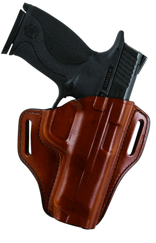 Bianchi 23996 57 Remedy OWB Size 15 Tan Leather Belt Slide Fits S&W M&P Shield Right Hand