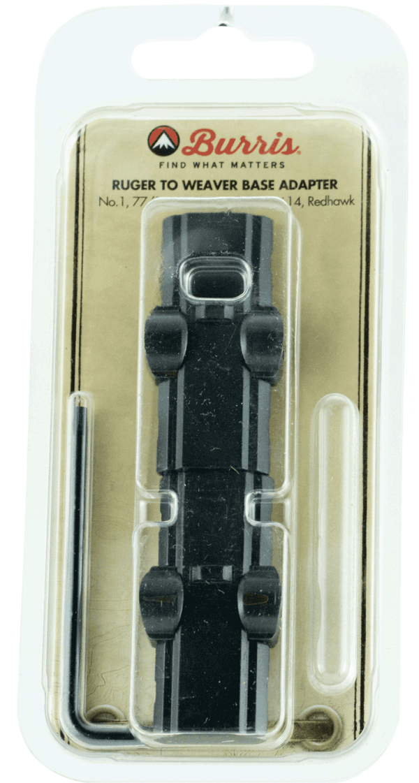 Burris 410991 Ruger-to-Weaver Base Adapter  Matte Black