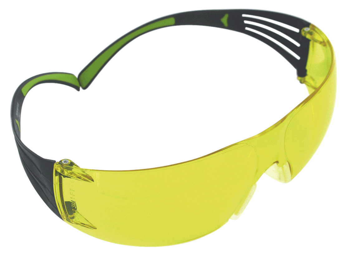 Peltor SF400PA8 Sport SecureFit 400 Adult Wraparound Amber Lens Polycarbonate Black Frame Peltor SF400PA8 Sport SecureFit 400 Adult Wraparound Amber Lens Polycarbonate Black Frame