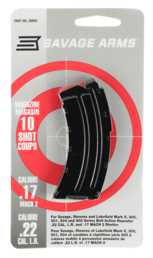 Savage Arms 20005 MKII 10rd 22 LR/17 Mach 2 Blued Steel