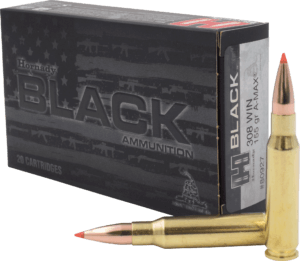 Hornady 80927 Black  308Win 155gr Hornady A Max 20rd Box