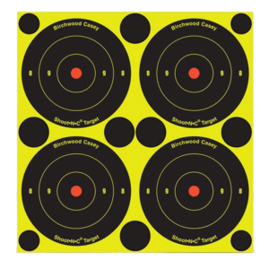 Birchwood Casey 34315 Shoot-N-C Reactive Target Black/Yellow Self-Adhesive Paper Air/Rimfire Rifle Chartreuse 12 Targets Includes Pasters Birchwood Casey 34315 Shoot-N-C Reactive Target Black/Yellow Self-Adhesive Paper Air/Rimfire Rifle Chartreuse 12 Targets Includes Pasters