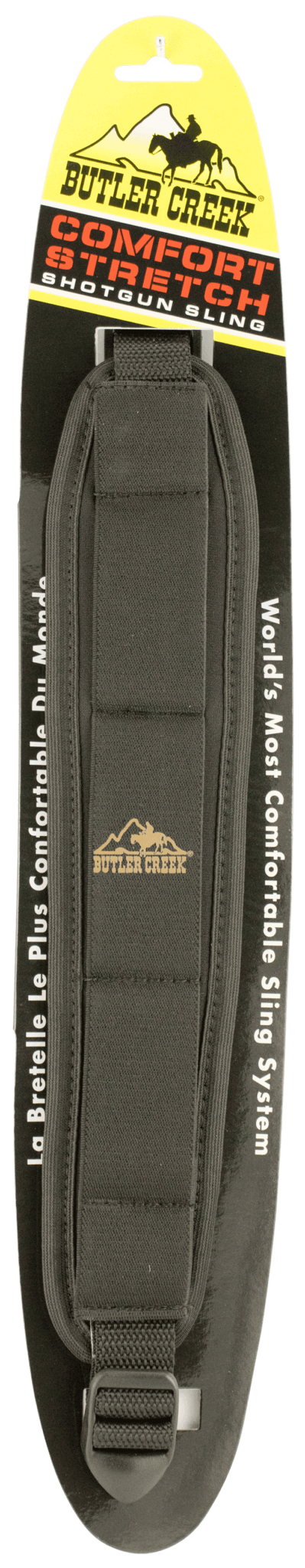 Butler Creek 80023 Comfort Stretch Shotgun Sling Black Neoprene w/Non-Slip Grippers 2.50″ Wide Adjustable Design