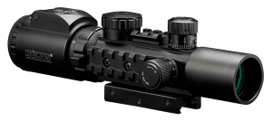 Konus 7170 KonusPro AS-34 Matte Black 2-6x28mm 34mm Tube Dual Illuminated Green/Red Engraved Mil-Dot Reticle Features Bubble Level