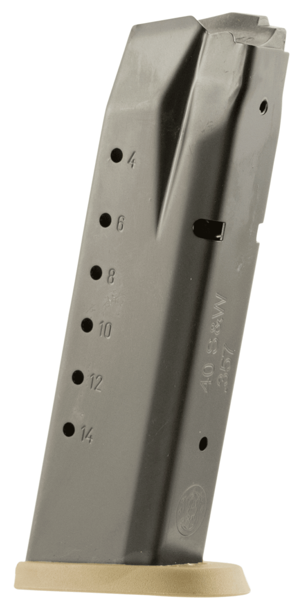 Smith & Wesson 3007346 M&P  15rd 40 S&W Blued/Brown Floor Plate Steel