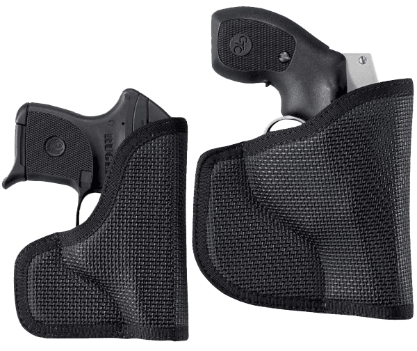 DeSantis Gunhide N38BJ8BZ0 Nemesis Pocket Black Rubberized Fabric Fits Glock 43 Ambidextrous