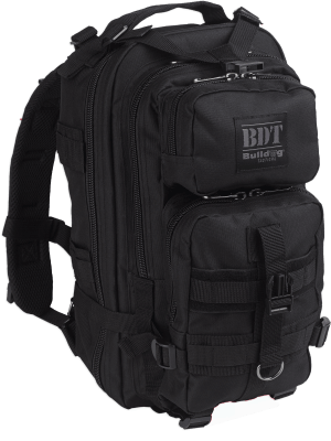Bulldog BDT410B BDT Tactical Compact w/ Black Finish 2 Main & Accessory Compartments Hydration Bladder Compartment & Molle Alice Compatible