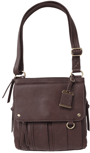 Bulldog BDP035 Cross Body Brown Leather 11" x 11" x 2"