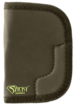 Sticky Holsters MD6 MD-6 Black/Green Latex Free Rubber Fits Ruger SP101 Ambidextrous