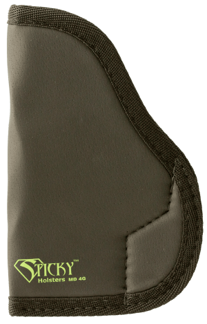 Sticky Holsters LG2 LG-2  Black/Green Latex Free Rubber Fits Med/Lg Semi-Auto Ambidextrous