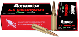 Atomic Ammunition 00404 Rifle Match 6.5Creedmoor 142gr Hollow Point Match 20rd Box Atomic Ammunition 00404 Rifle Match 6.5Creedmoor 142gr Hollow Point Match 20rd Box