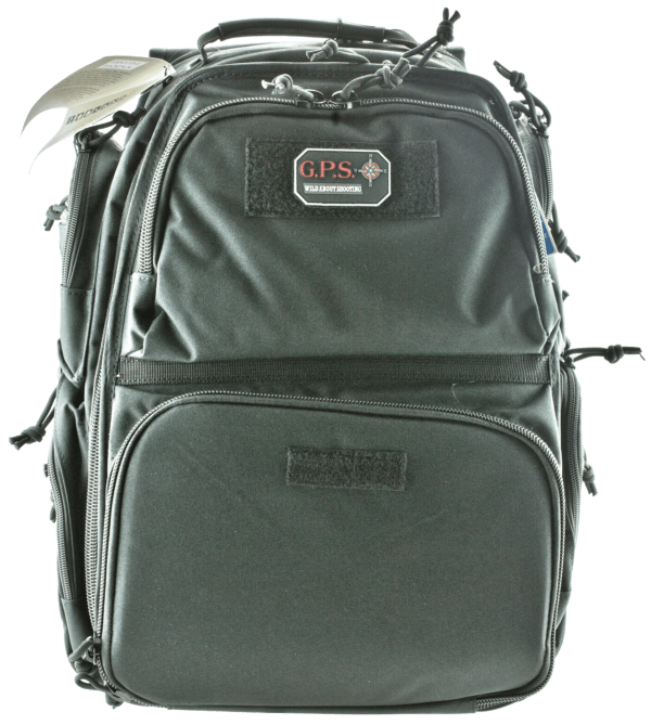 GPS Bags 1812BPB Executive Backpack Black Holds 5 Handguns
