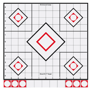 Birchwood Casey 34219 Shoot-N-C Sight-In Self-Adhesive Adhesive Paper White/Red 5-Diamond Includes Pasters 5 Pack Birchwood Casey 34219 Shoot-N-C Sight-In Self-Adhesive Adhesive Paper White/Red 5-Diamond Includes Pasters 5 Pack