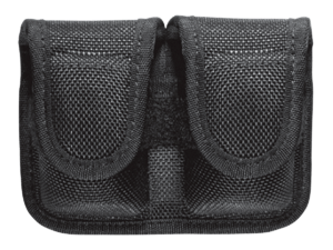 Bianchi 17400 7301 SpeedLoader Pouch Double Black Accumold Hook & Loop Belts 2-2.25″ Wide Compatible w/ 38/357