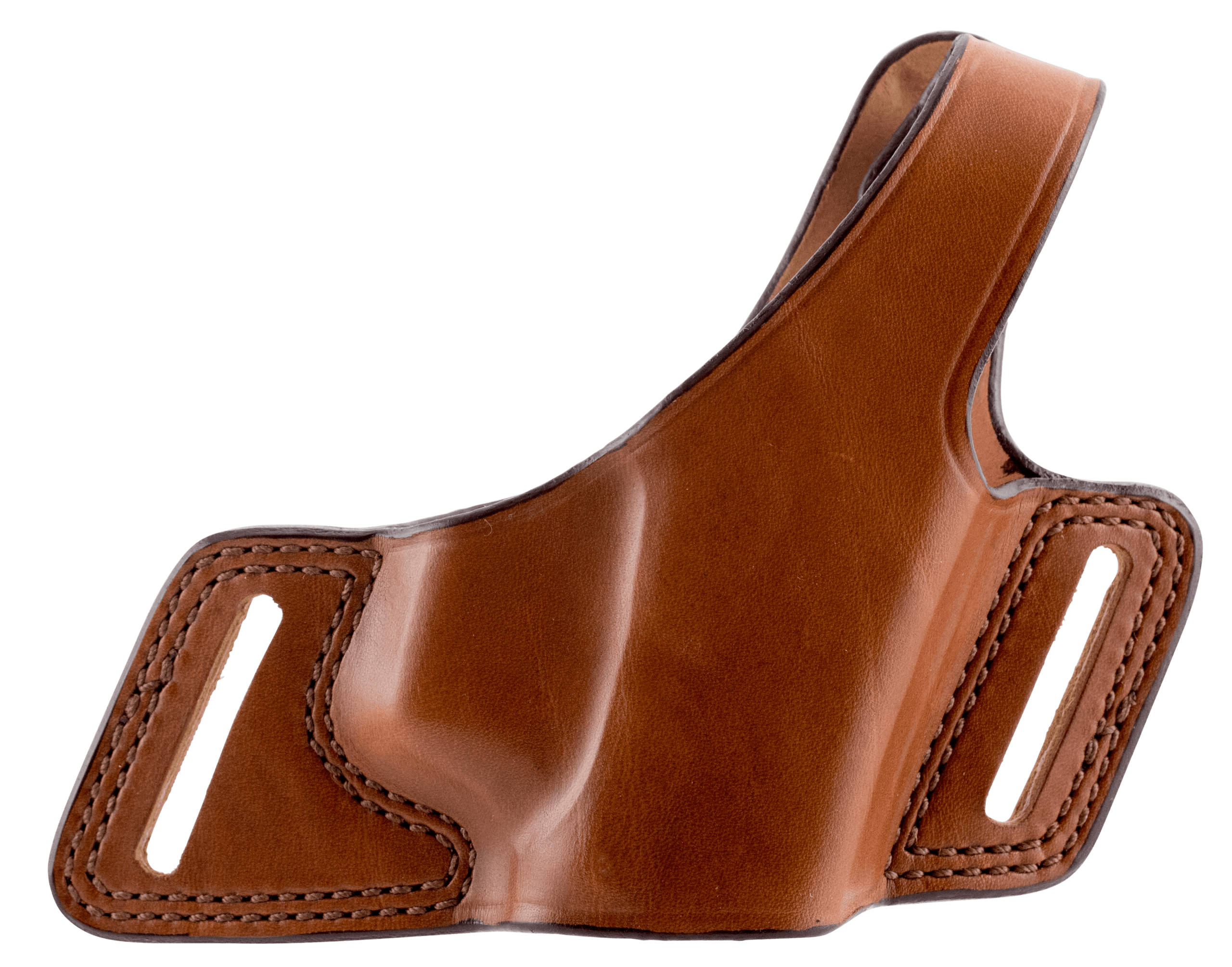 Bianchi 16862 Black Widow OWB Size 15 Tan Leather Belt Slide Compatible w/Glock 20/21/29/30/37.