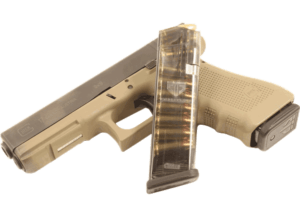 ETS Group GLK17 Pistol Mags 17rd 9mm Luger Compatible w/ Glock 17/18/19/26/45/34 Clear Polymer ETS Group GLK17 Pistol Mags 17rd 9mm Luger Compatible w/ Glock 17/18/19/26/45/34 Clear Polymer