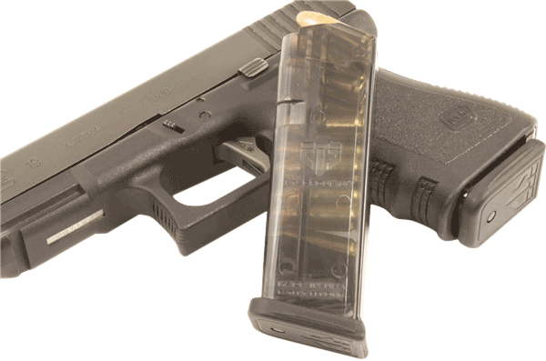 ETS Group GLK1910 Pistol Mags 10rd 9mm Luger Compatible w/ Glock 26/19 Gen1-5 Clear Polymer ETS Group GLK1910 Pistol Mags 10rd 9mm Luger Compatible w/ Glock 26/19 Gen1-5 Clear Polymer