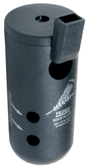 Primos 314 Hoot Flute Open Call Owl/Turkey Sounds Attracts Turkeys Black Plastic