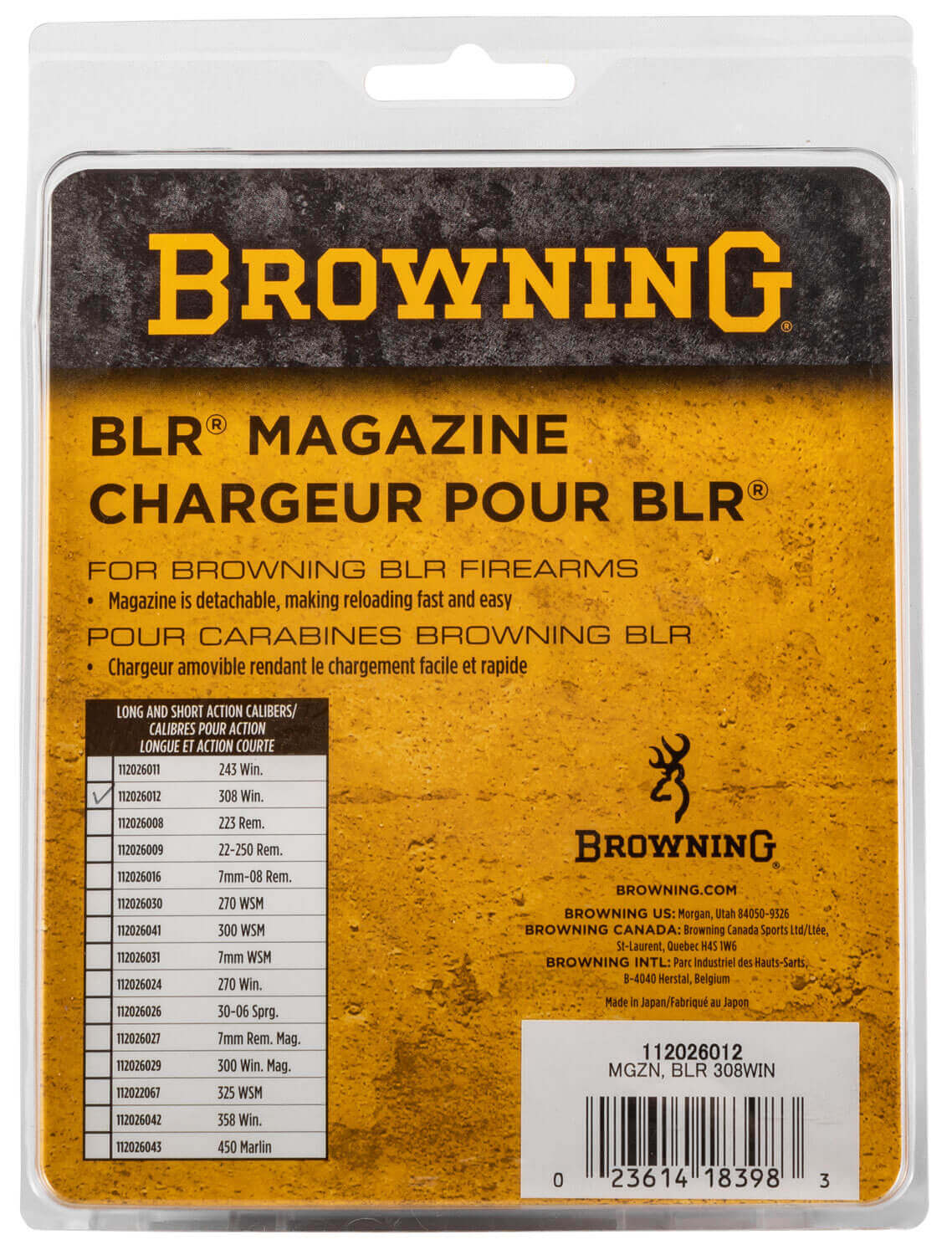 Browning 112026012 BLR 4rd Double Stack 308 Win Black Steel - Image 4