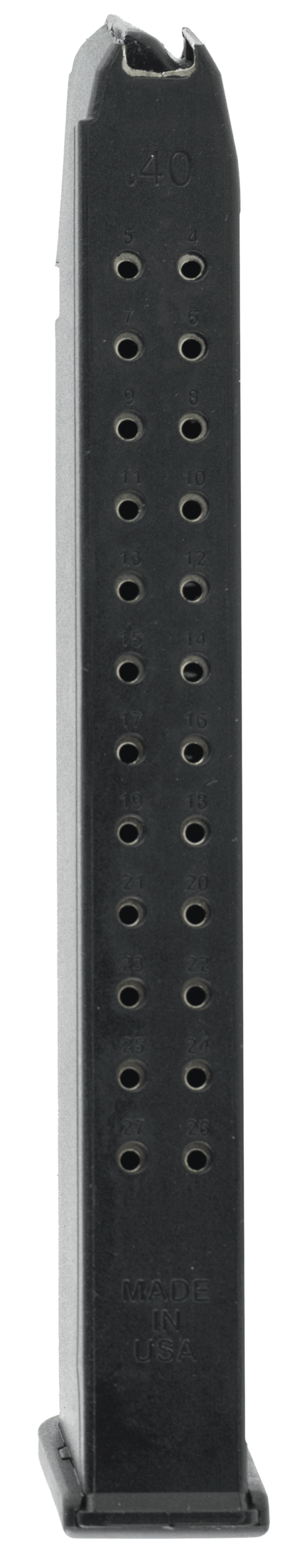 ProMag GLKA13 Standard  25rd 40 S&W Compatible w/Glock 22/23/27 Black DuPont Zytel Polymer