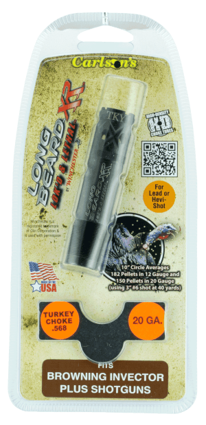 Carlson's Choke Tubes 70145 Long Beard Turkey  20 Gauge Turkey Ported 17-4 Stainless Steel