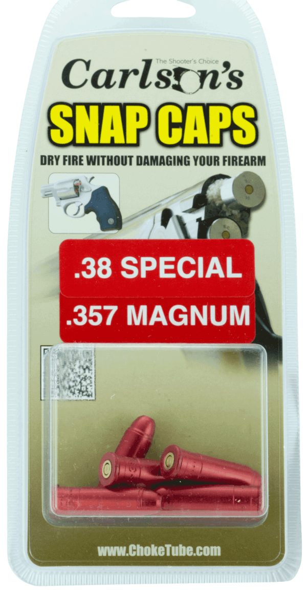 Carlson’s Choke Tubes 00057 Snap Cap Pistol 38Special/357 Mag 6Pack