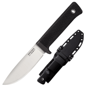 Cold Steel 36JSK Master Hunter  4.50″ Fixed Plain Drop Point VG-1 San Mai III Blade/Black Kray-Ex Handle