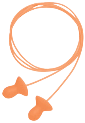 Howard Leight R01522 Corded Ear Plugs Quiet Foam 26 dB Behind The Neck Orange Adult 2 Pair