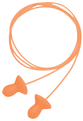 Howard Leight R01522 Corded Ear Plugs Quiet Foam 26 dB Behind The Neck Orange Adult 2 Pair